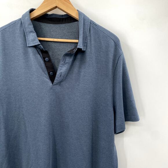 Lululemon blue men's polo - Picture 1 of 4